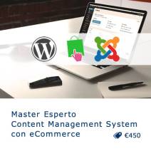 Master online Esperto Content Management System con eCommerce