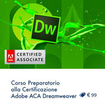 Corso preparatorio certificazione ACP Dreamweaver